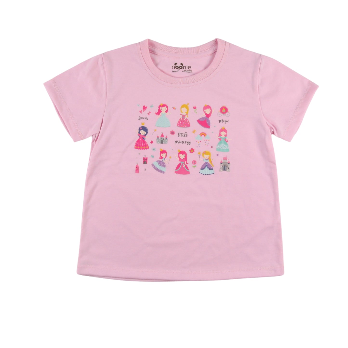 Noonie - Girls T-shirt (3-16 yo) - T-Shirt Crew Round Neck- Cotton with Graphic DTF Print