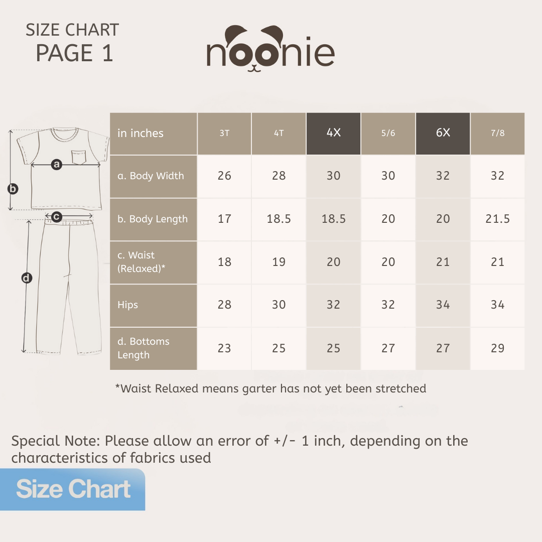 Noonie- Boys Terno (3-12Y) - Cotton T shirt & Pajama Jogger Set Sleepwear - Graphic DTF print
