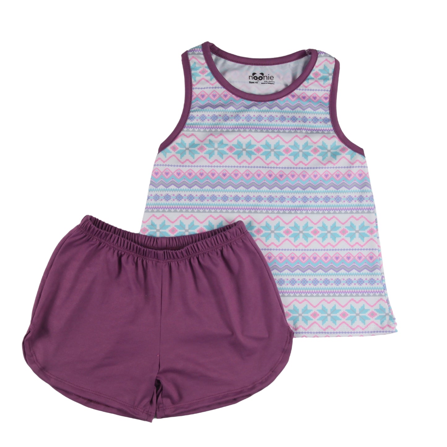 Noonie- Girls Terno (2-16Y) - Racerback Sando & Dolphin Shorts Sets & Coordinates - Terno outfit for