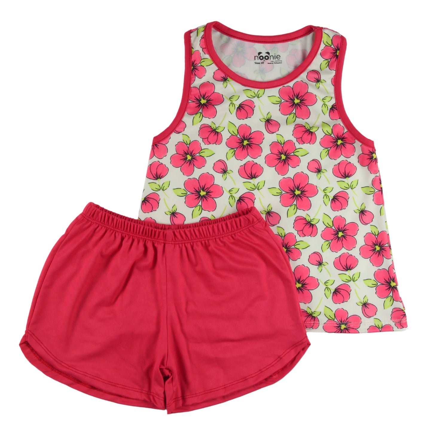Noonie- Girls Terno (2-16Y) - Racerback Sando & Dolphin Shorts Sets & Coordinates - Terno outfit for