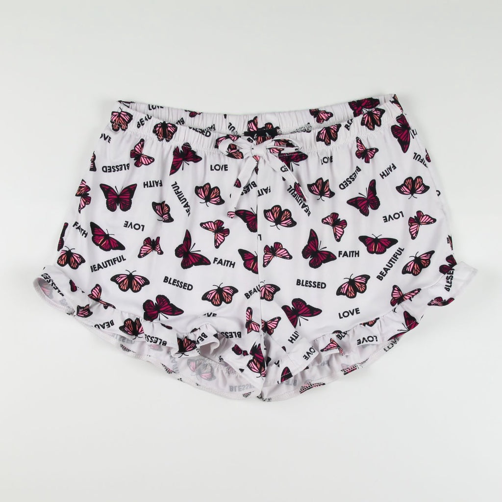 < Clearance >Noonie Ladies Shorts- 26"-52" Waistline ( S - 3XL Plus Size) - Candy Ruffles