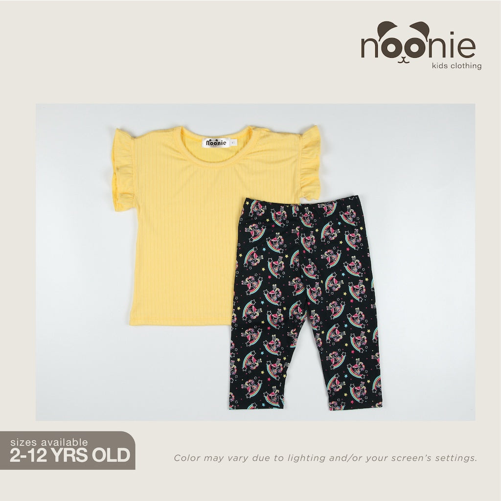 Noonie - Girls Terno (2-16Y) - Sleepwear Blouse & Tokong - Terno Outfit for Kids Girl - Stretchable