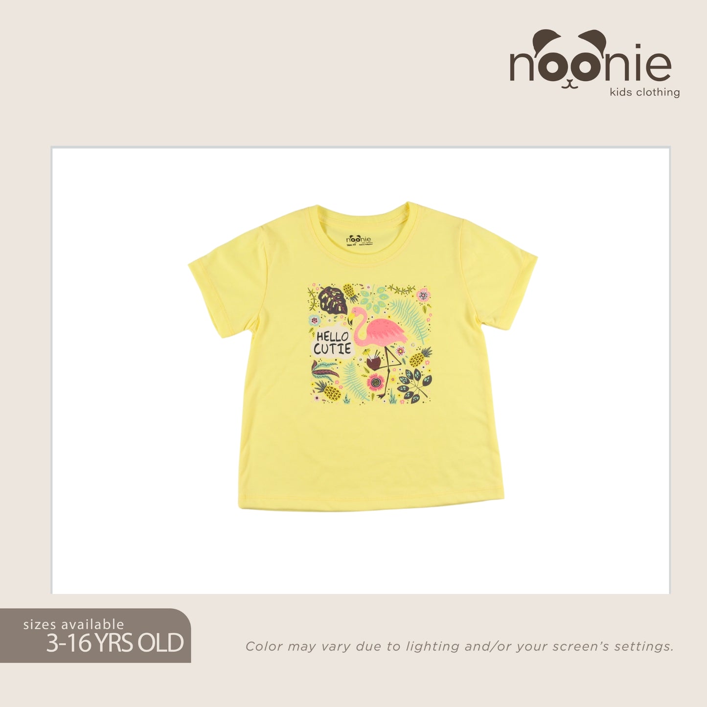 Noonie - Girls T-shirt (3-16 yo) - T-Shirt Crew Round Neck- Cotton with Graphic DTF Print