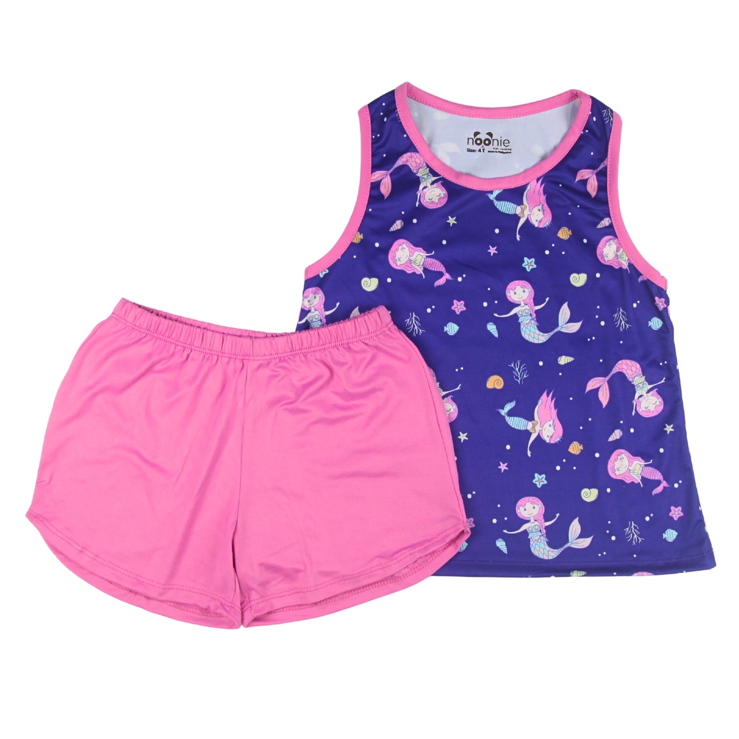 Noonie- Girls Terno (2-16Y) - Racerback Sando & Dolphin Shorts Sets & Coordinates - Terno outfit for