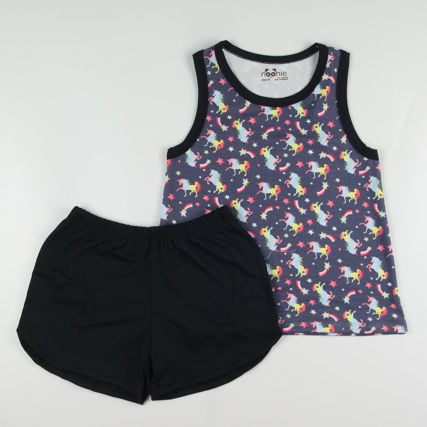 Noonie- Girls Terno (2-16Y) - Racerback Sando & Dolphin Shorts Sets & Coordinates - Terno outfit for