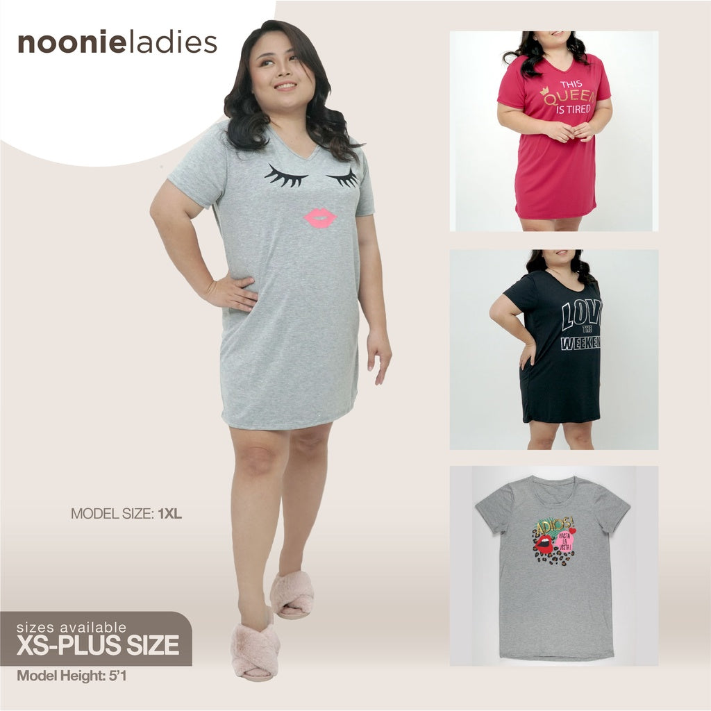 < Clearance >Noonie - Ladies Night Shirt (S-3XL) - Sleepwear for Women - Oversized Night Dress