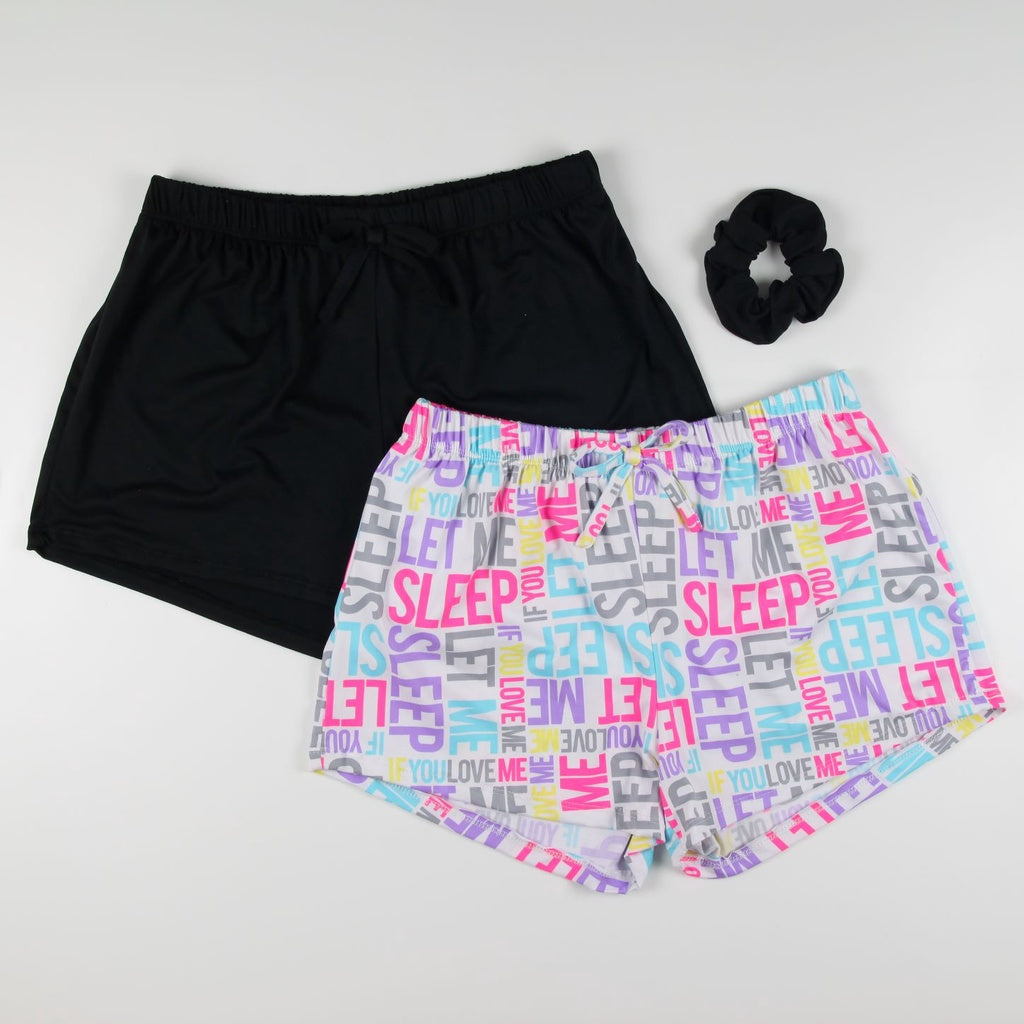 Noonie - Ladies Shorts (S-3XL) - 2pcs w/ free scrunchie - 26"-52"Waistline - Pambahay Plus Size