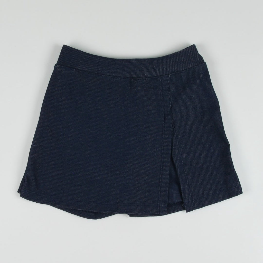 Noonie - Girls Denim Skort (2-12Y) - Kids Outfit for Girls Panlakad Skirt Shorts - Cotton Knit Denim