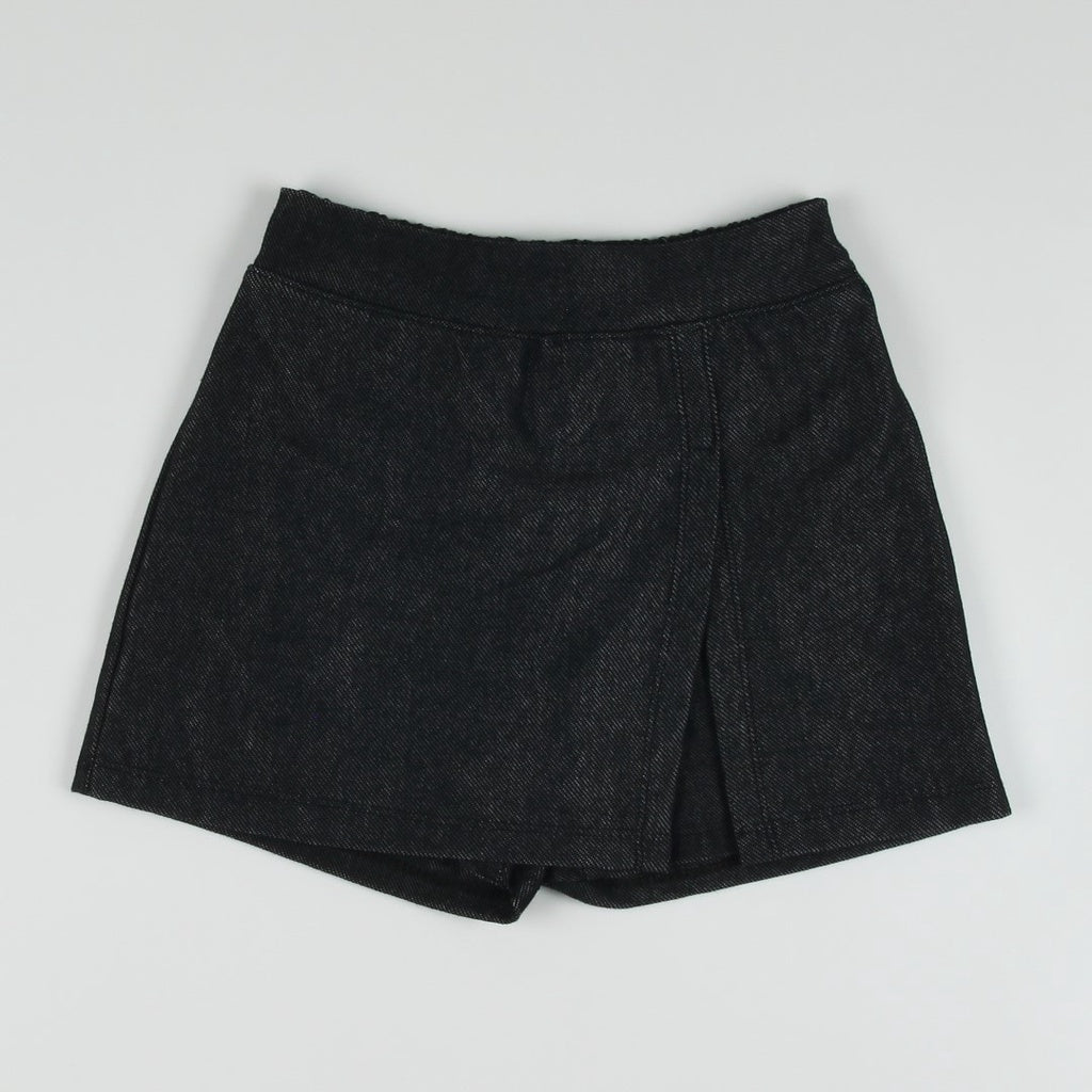 Noonie - Girls Denim Skort (2-12Y) - Kids Outfit for Girls Panlakad Skirt Shorts - Cotton Knit Denim