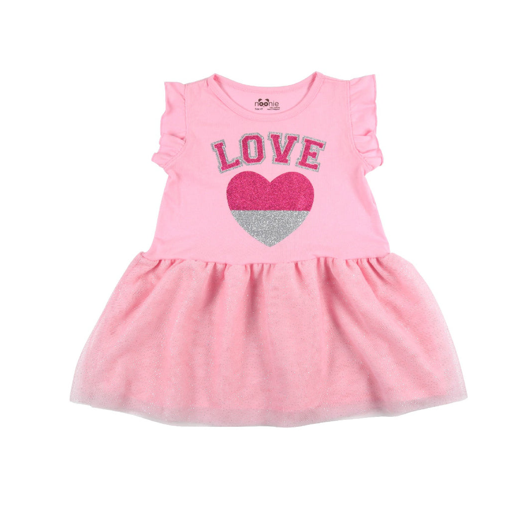 < Clearance >Noonie - Girls Tutu Dress (2-8Y) - Cotton Glittery Tulle - Outfit for Kids Girl