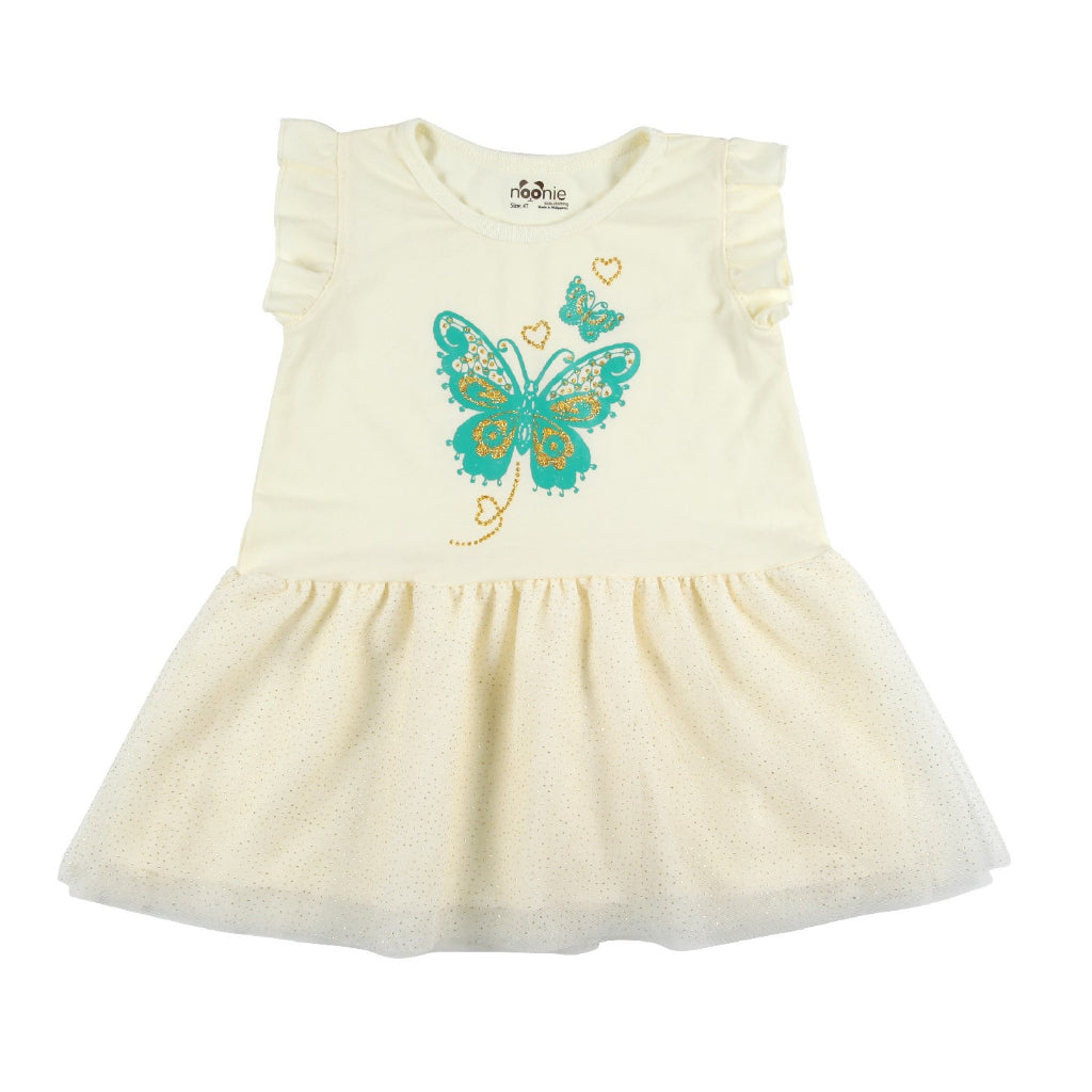< Clearance >Noonie - Girls Tutu Dress (2-8Y) - Cotton Glittery Tulle - Outfit for Kids Girl