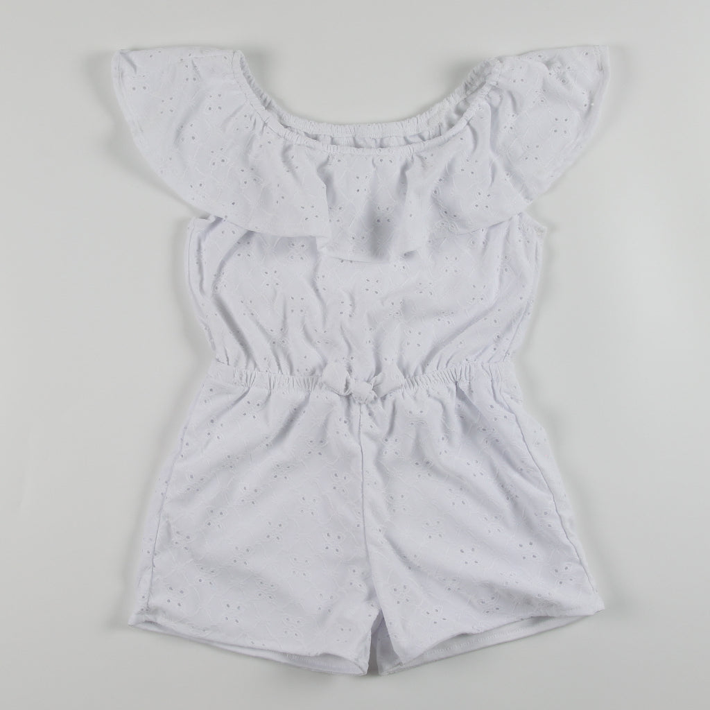 < Buy 1 Take 1 >Noonie- Girls Romper (7-16Y)- Eyelet w/ lining - Kids Outfit for Girls -Off Shoulder