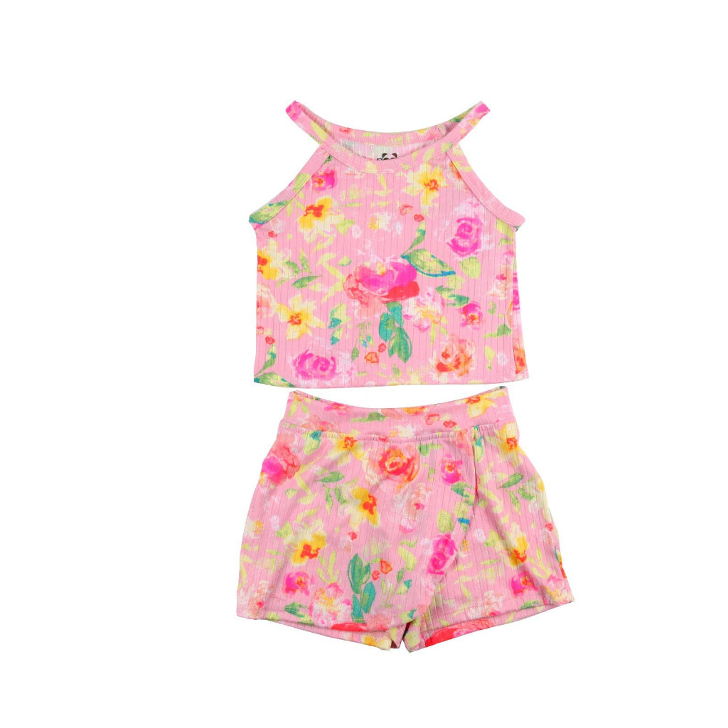 < Clearance >Noonie- Girls Set (2-8Y)- Halter & Skort / Skirt / Shorts- Terno Outfit for Kids