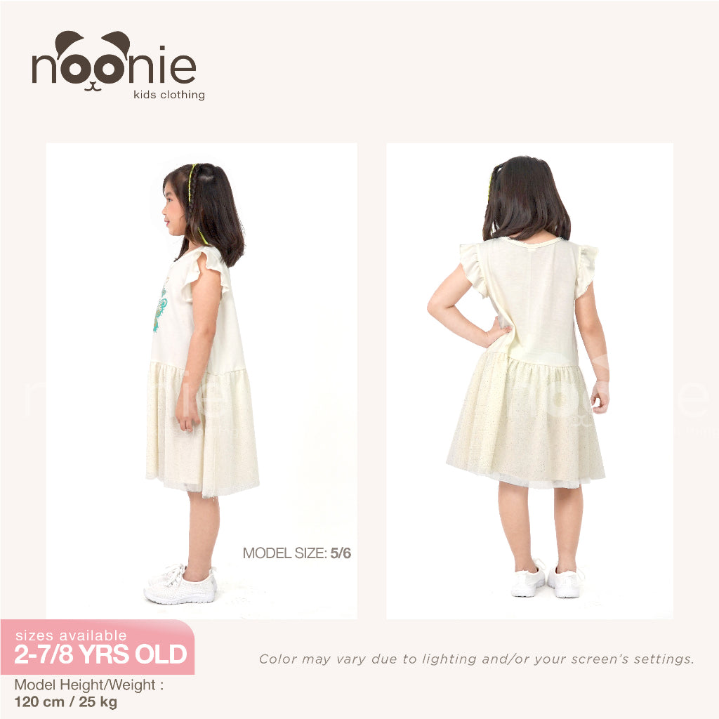 < Clearance >Noonie - Girls Tutu Dress (2-8Y) - Cotton Glittery Tulle - Outfit for Kids Girl