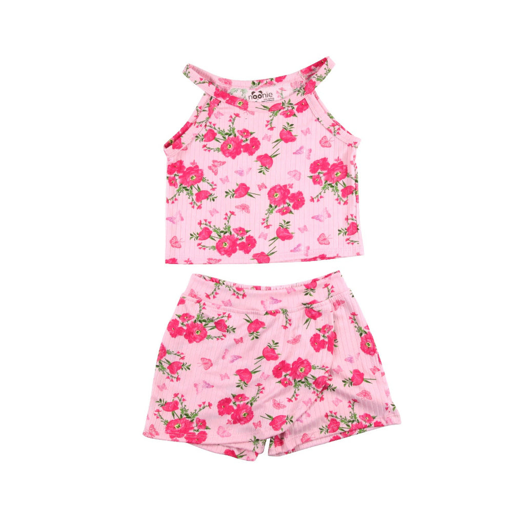 < Clearance >Noonie- Girls Set (2-8Y)- Halter & Skort / Skirt / Shorts- Terno Outfit for Kids