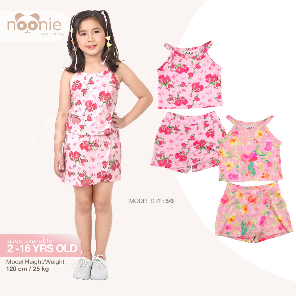 < Clearance >Noonie- Girls Set (2-8Y)- Halter & Skort / Skirt / Shorts- Terno Outfit for Kids