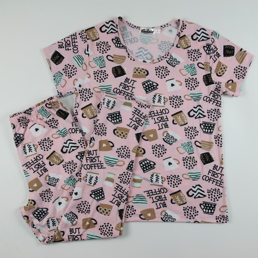 Noonie - Ladies Terno (S-2XL) - Sleepwear for Women - Tshirt and Pajama Set