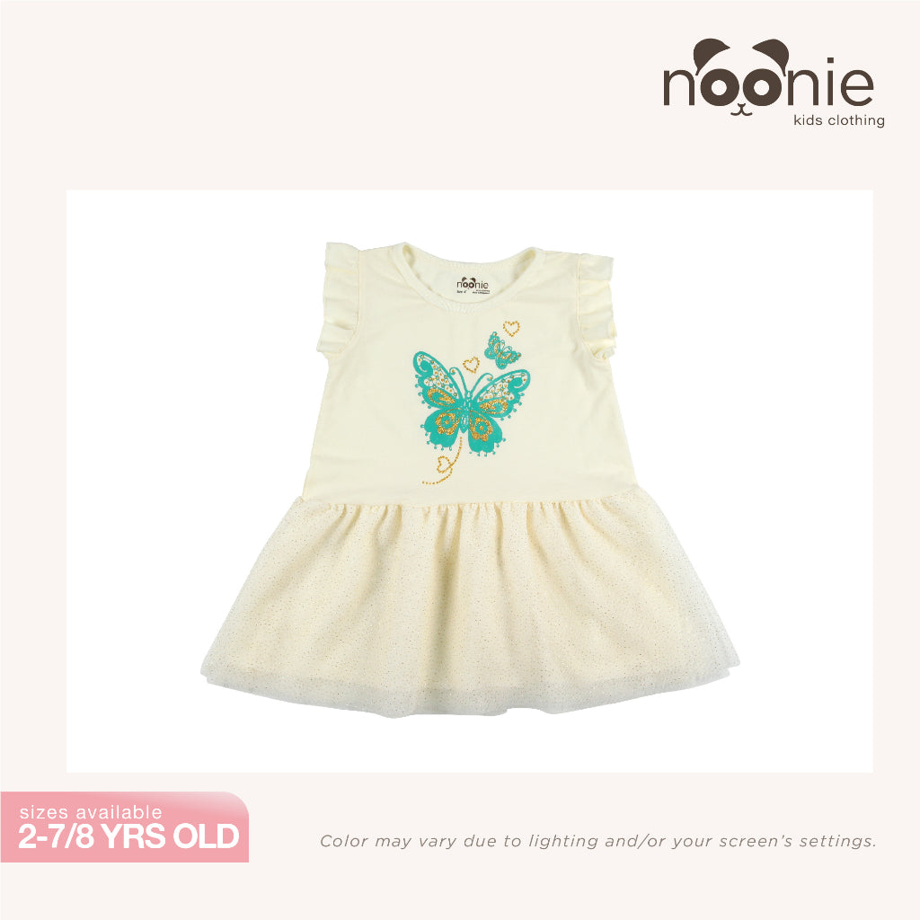 < Clearance >Noonie - Girls Tutu Dress (2-8Y) - Cotton Glittery Tulle - Outfit for Kids Girl