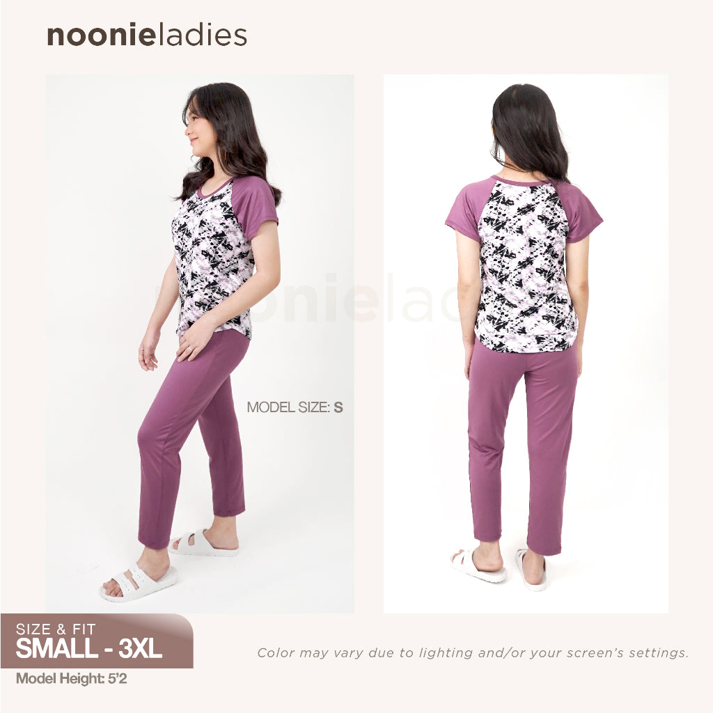 < Clearance >Noonie- Ladies Terno (S-3XL) - Sleepwear for Women - Stretchable Pajama Set