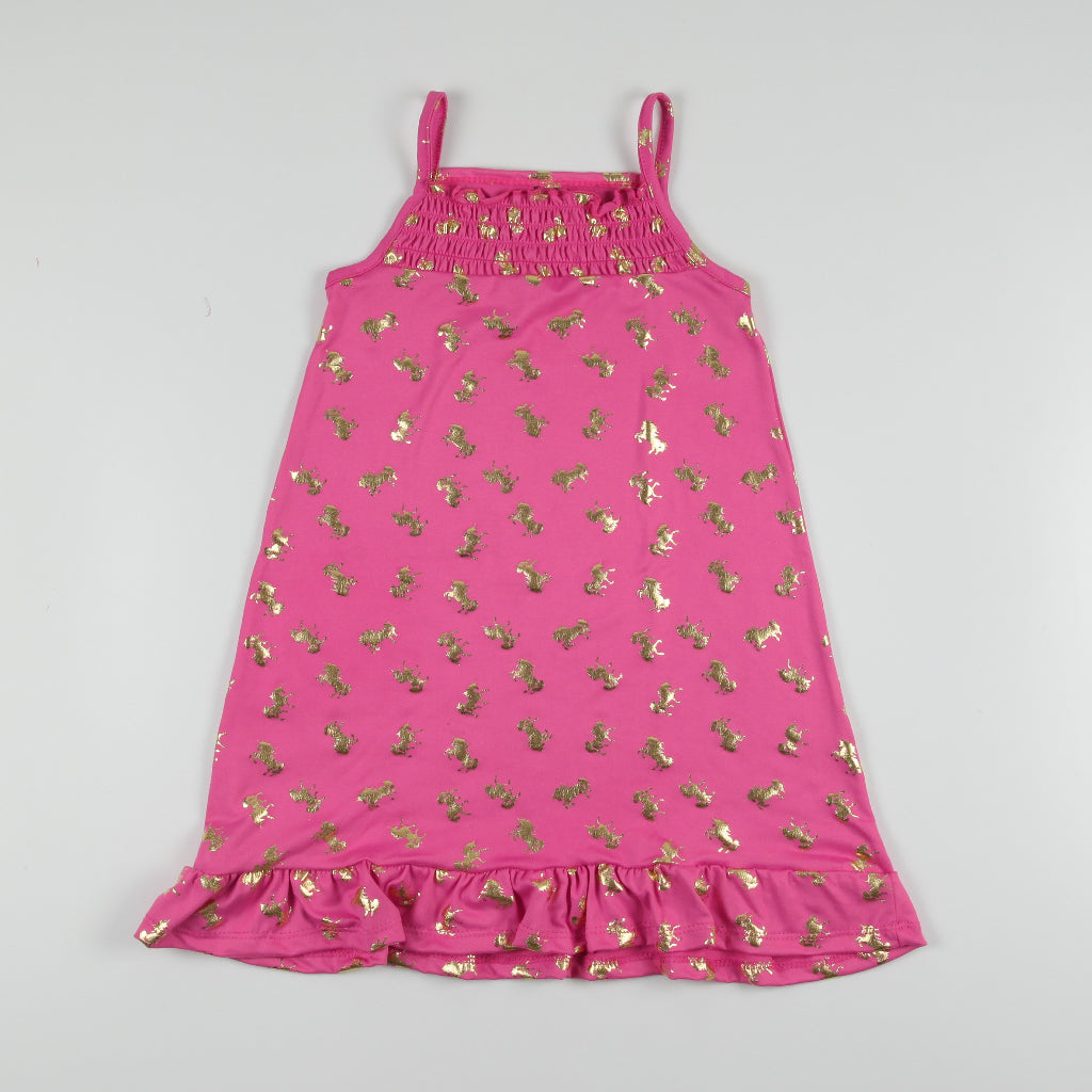 Noonie - Girls Dress (2-16Y) - Night Cami Smocked Sleeveless - Summer Dress for kids girl