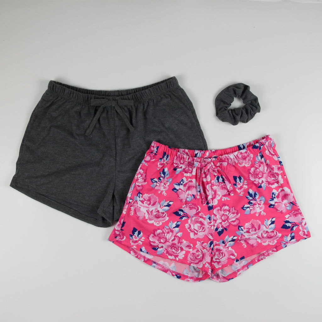 Noonie - Ladies Shorts (S-3XL) - 2pcs w/ free scrunchie - 26"-52"Waistline - Pambahay Plus Size