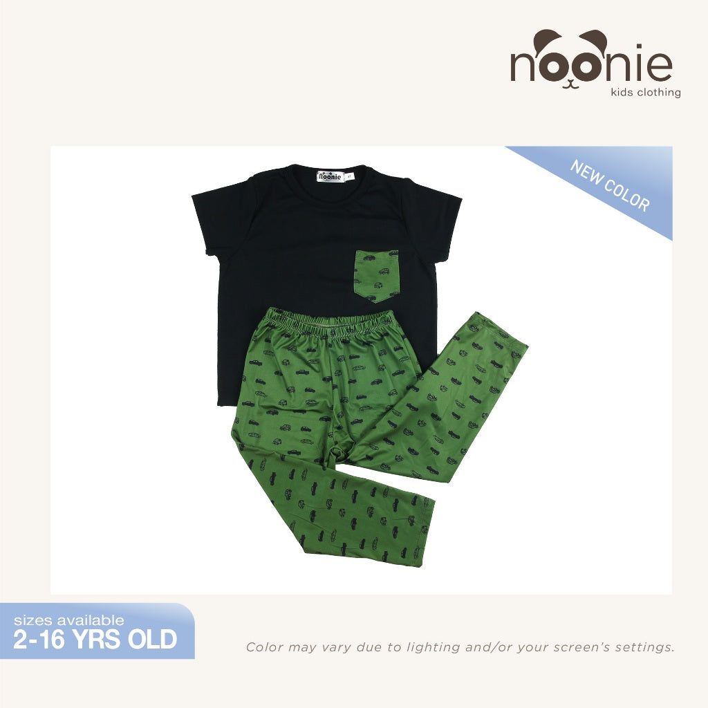 Noonie- Boys Terno (2-10Y) - Cotton T shirt & Pajama Set ( unisex )- Terno for kids boy - Quality