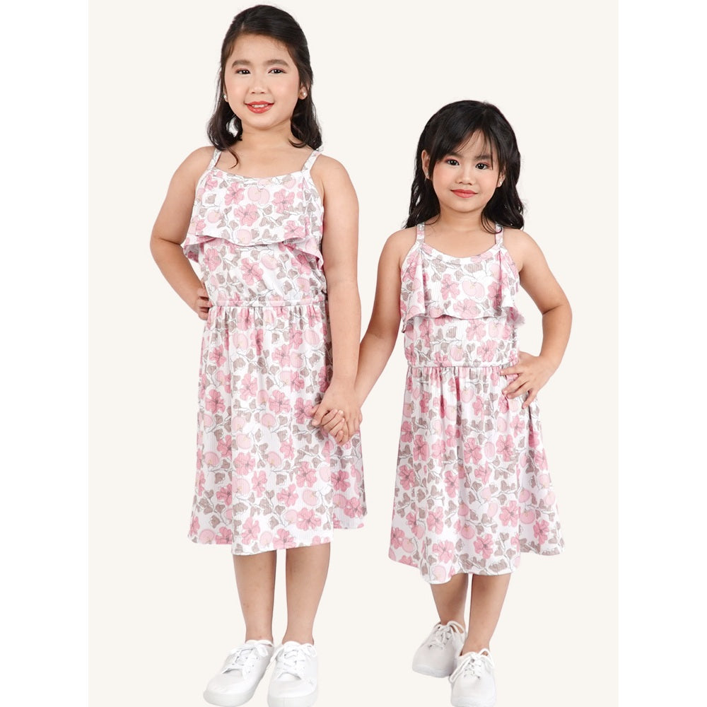 Noonie - Girls Halter Dress (2-16Y) - Kids Outfit for Girls - Butterfly Flowers Ruffle Party Dress