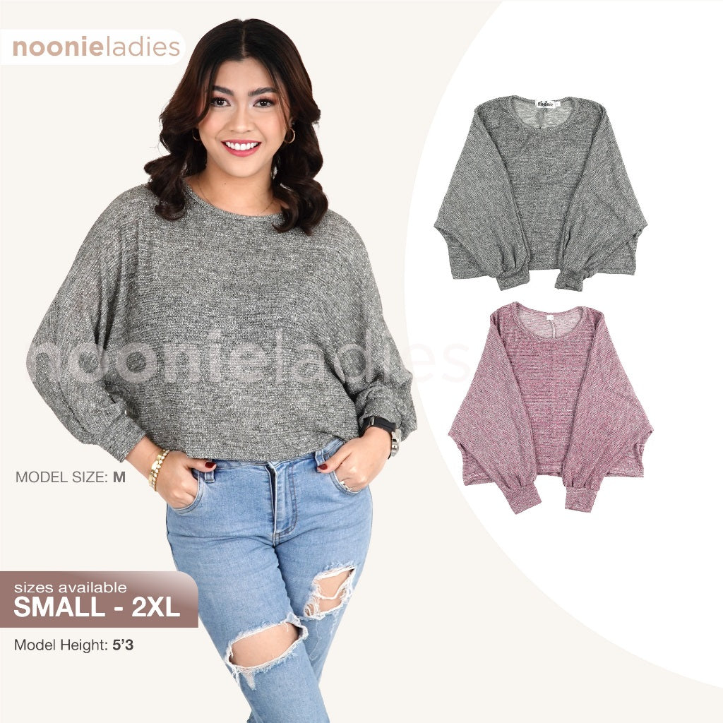 < Buy 1 Take 1 >Noonie Ladies - Dolman Pullover Loose Sweater (S-3XL)- Cropped Boxy jacket