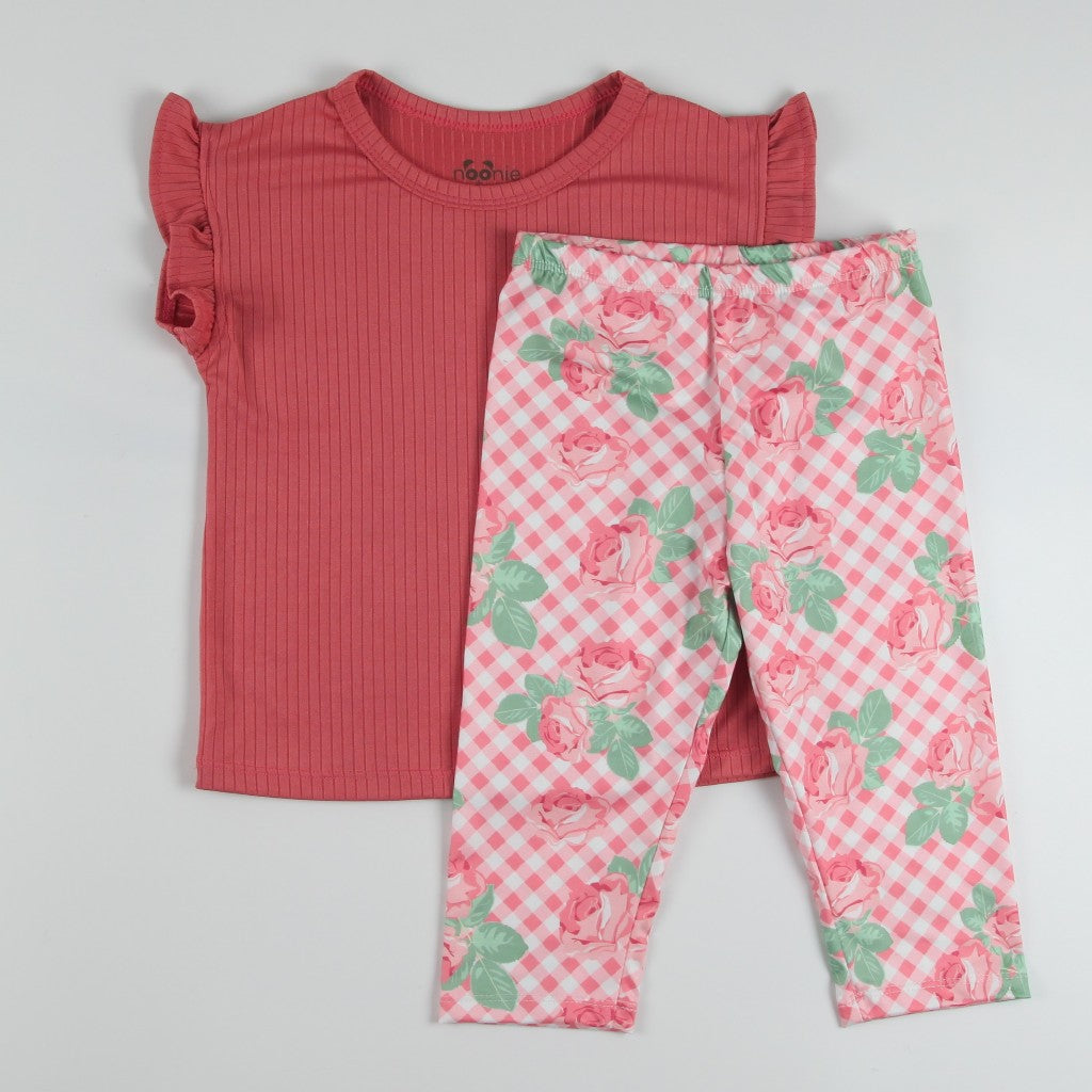 Noonie - Girls Terno (2-16Y) - Sleepwear Blouse & Tokong - Terno Outfit for Kids Girl - Stretchable