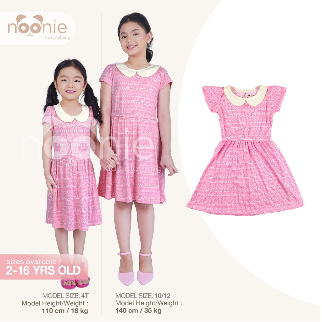 Noonie- Girls Dress (2-16Y) - Collared Preppy Dress - Kids outfit for girls - school church dress