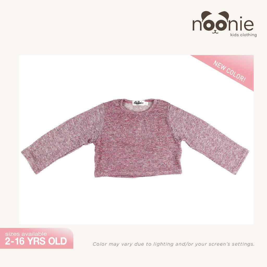 < Buy 1 Take 1 >Noonie - Girls Sweater (2-16Y)- Cropped Long Sleeves - Kids outfit for girls jacket