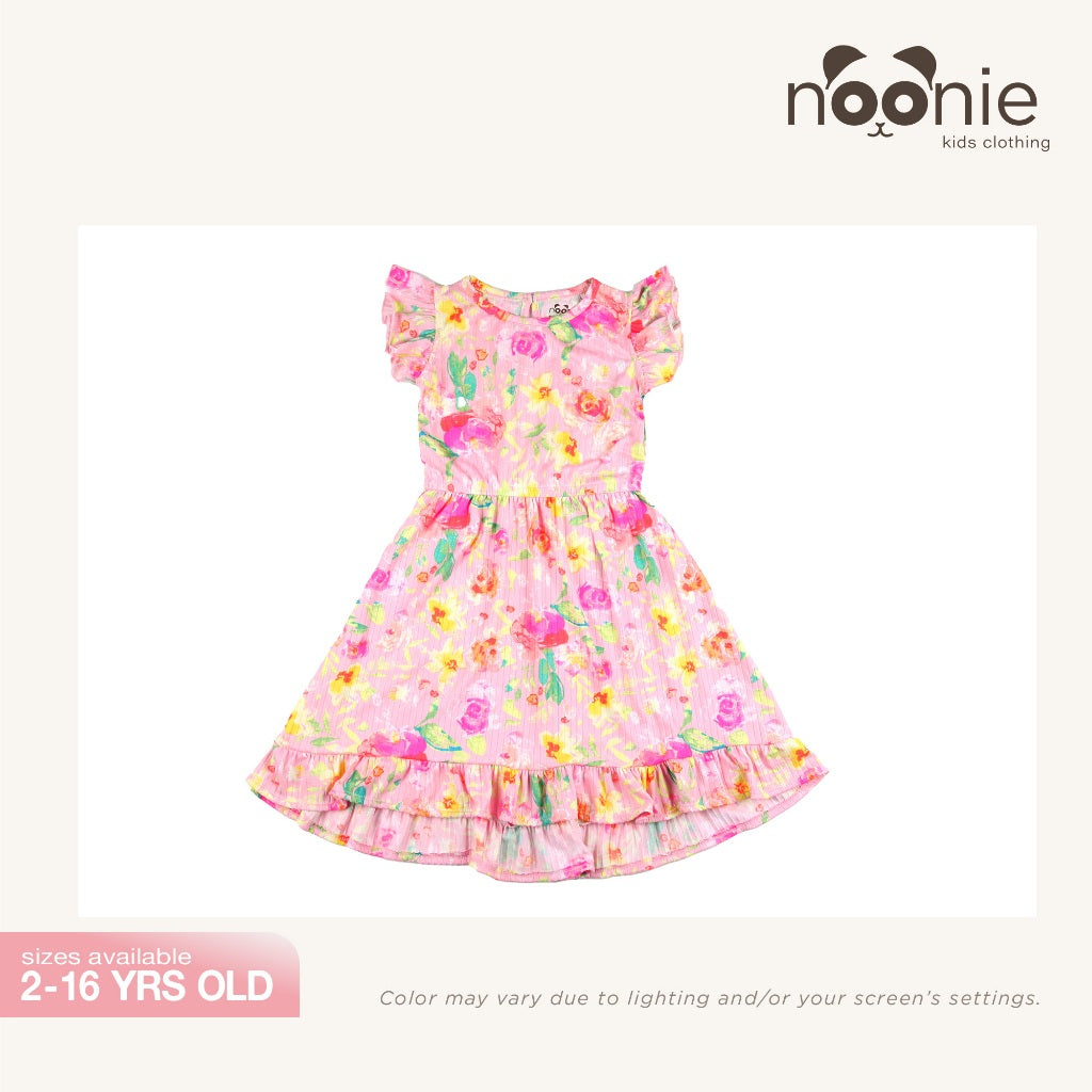 Noonie - Girls Dress (2-16Y)- Ruffle Below Knee Midi Skirt - Kids Outfit Girl
