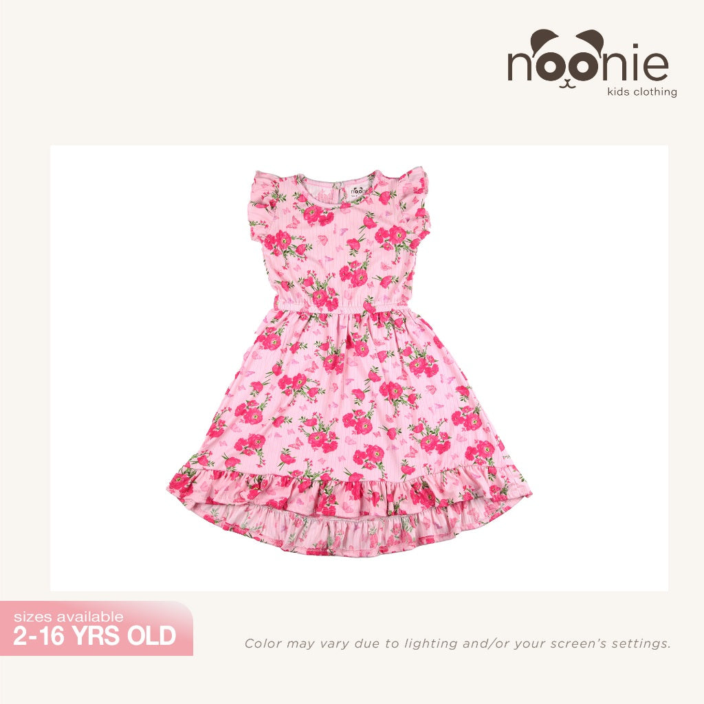 Noonie - Girls Dress (2-16Y)- Ruffle Below Knee Midi Skirt - Kids Outfit Girl
