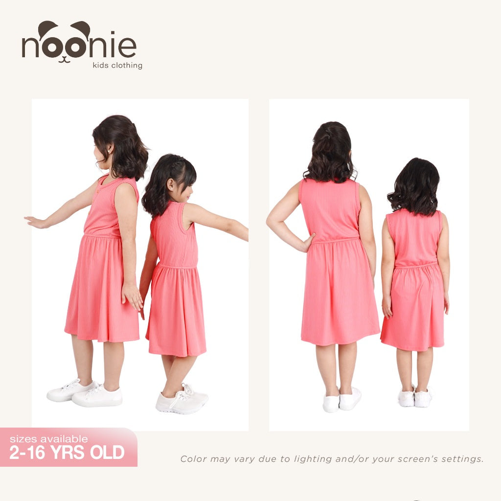 Noonie - Girls Dress (2-16Y) - Kids Outfit for Girls - Sleeveless - Stretchable - Comfortable
