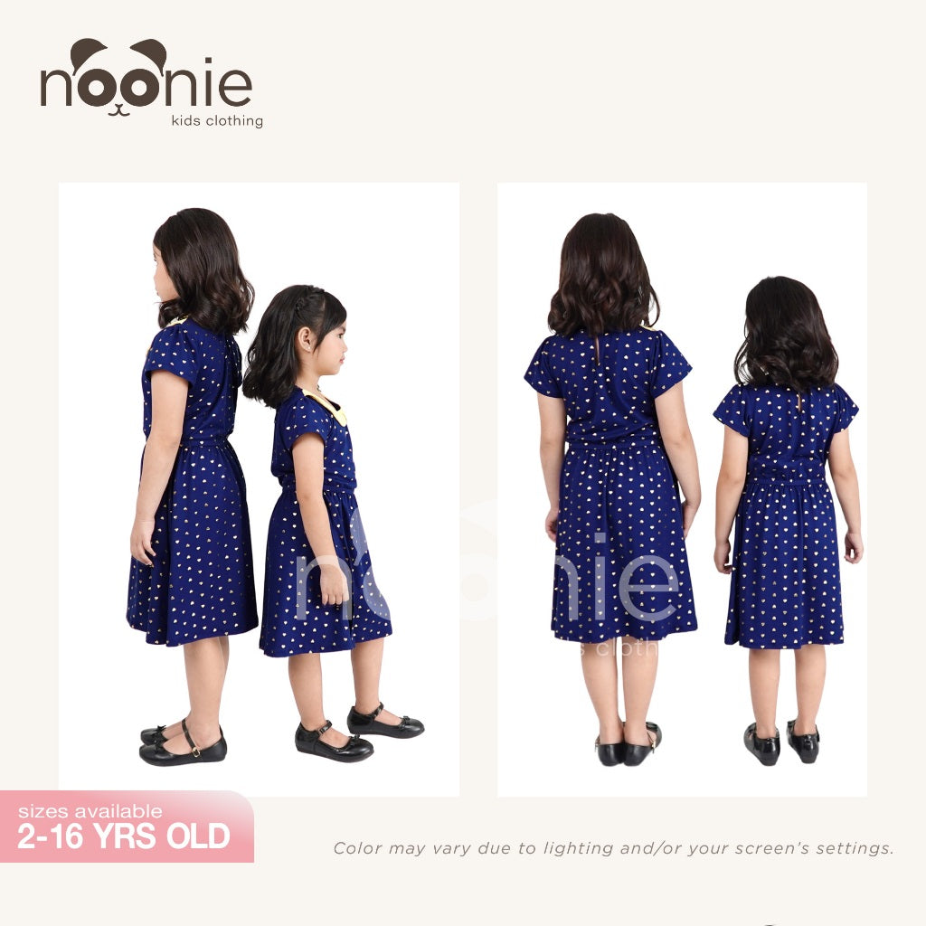 Noonie- Girls Dress (2-16Y) - Collared Preppy Dress - Kids outfit for girls - school church dress