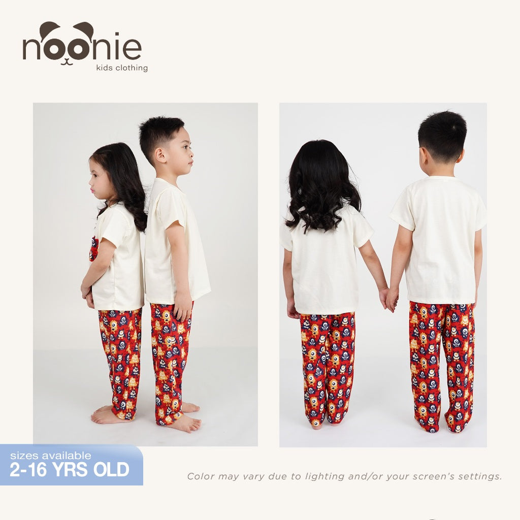 Noonie- Boys Terno (2-10Y) - Cotton T shirt & Pajama Set ( unisex )- Terno for kids boy - Quality