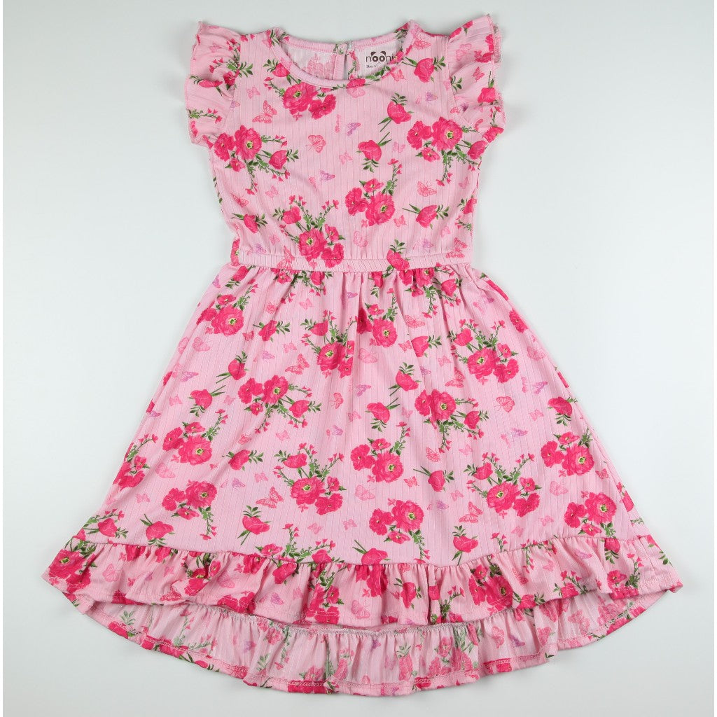 Noonie - Girls Dress (2-16Y)- Ruffle Below Knee Midi Skirt - Kids Outfit Girl