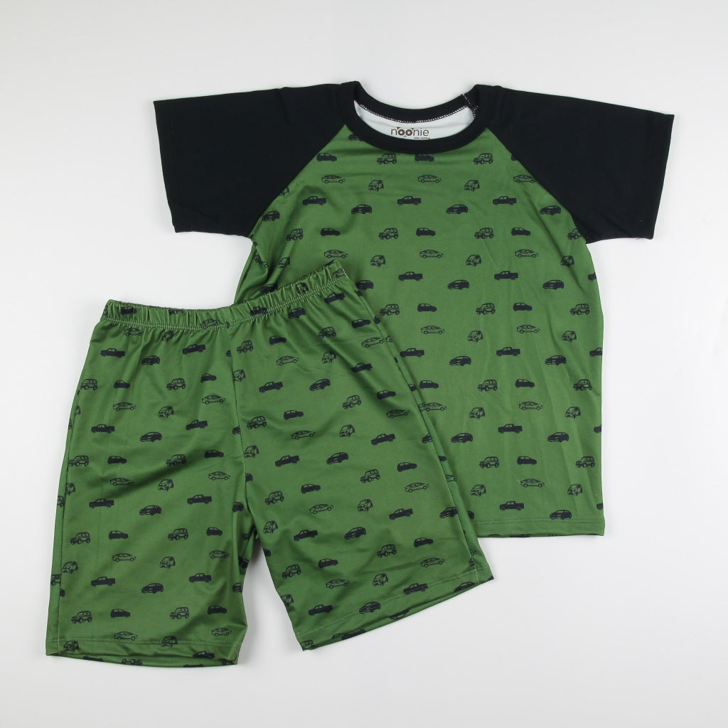 Noonie - Boys Terno (2-12Y)- Raglan Shirt & Shorts Kids Set - Terno for Kids Boy - Quality