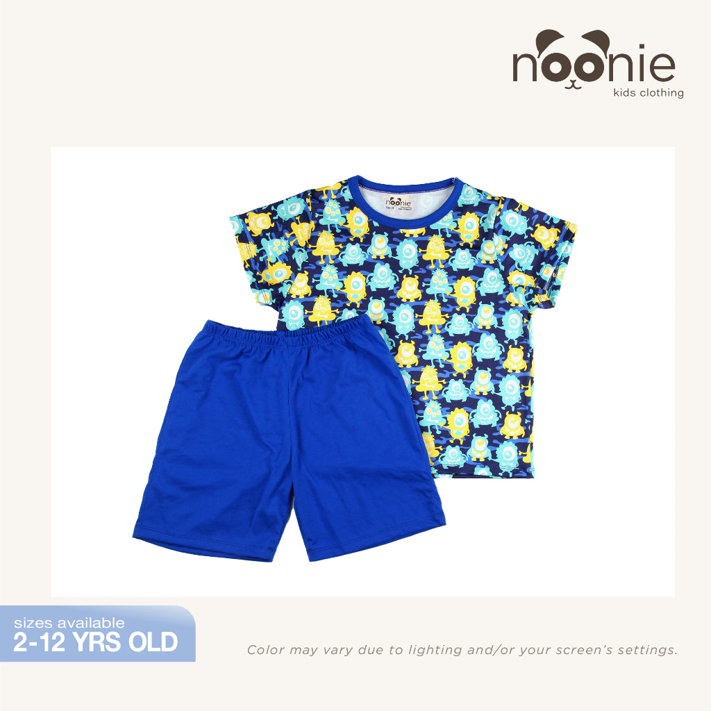 Noonie - Boys Terno (2-12Y)- T Shirt & Shorts Kids Set - Terno for Kids Boy - Quality Comfortable