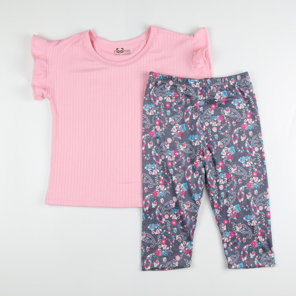 Noonie - Girls Terno (2-16Y) - Sleepwear Blouse & Tokong - Terno Outfit for Kids Girl - Stretchable