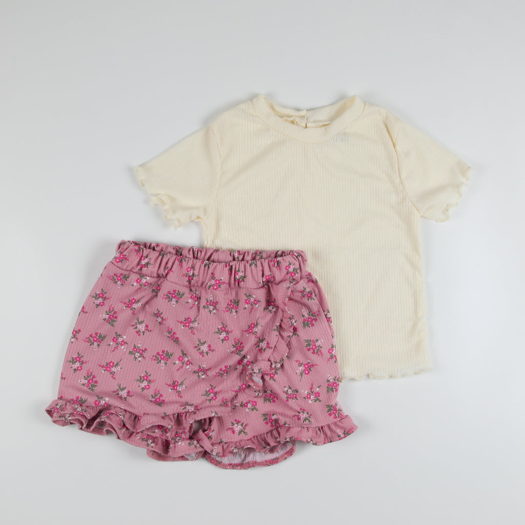 < Clearance >Noonie - Girls Set (2-12Y) - Blouse with Skort - Terno Outfit girl