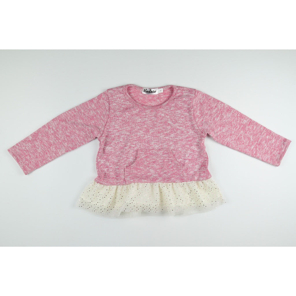 < Buy 1 Take 1 >Noonie- Girls Sweater (2-16Y) - Peplum Glittery w/ Pocket Tulle -Kids outfit jacket