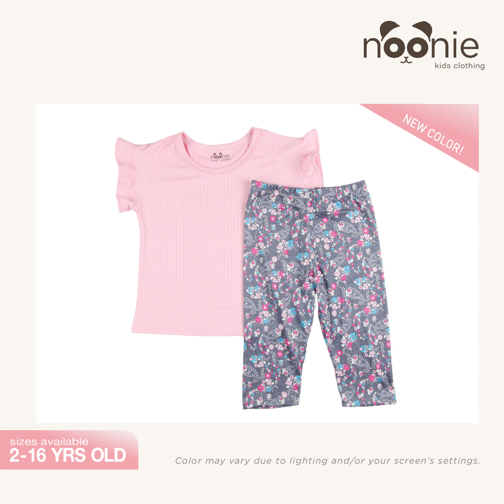 Noonie - Girls Terno (2-16Y) - Sleepwear Blouse & Tokong - Terno Outfit for Kids Girl - Stretchable