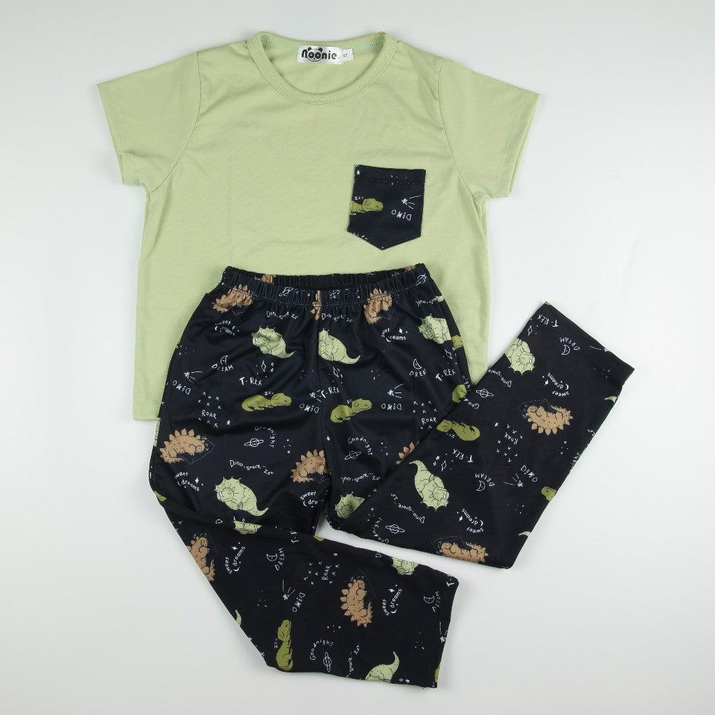 Noonie- Boys Terno (2-10Y) - Cotton T shirt & Pajama Set ( unisex )- Terno for kids boy - Quality
