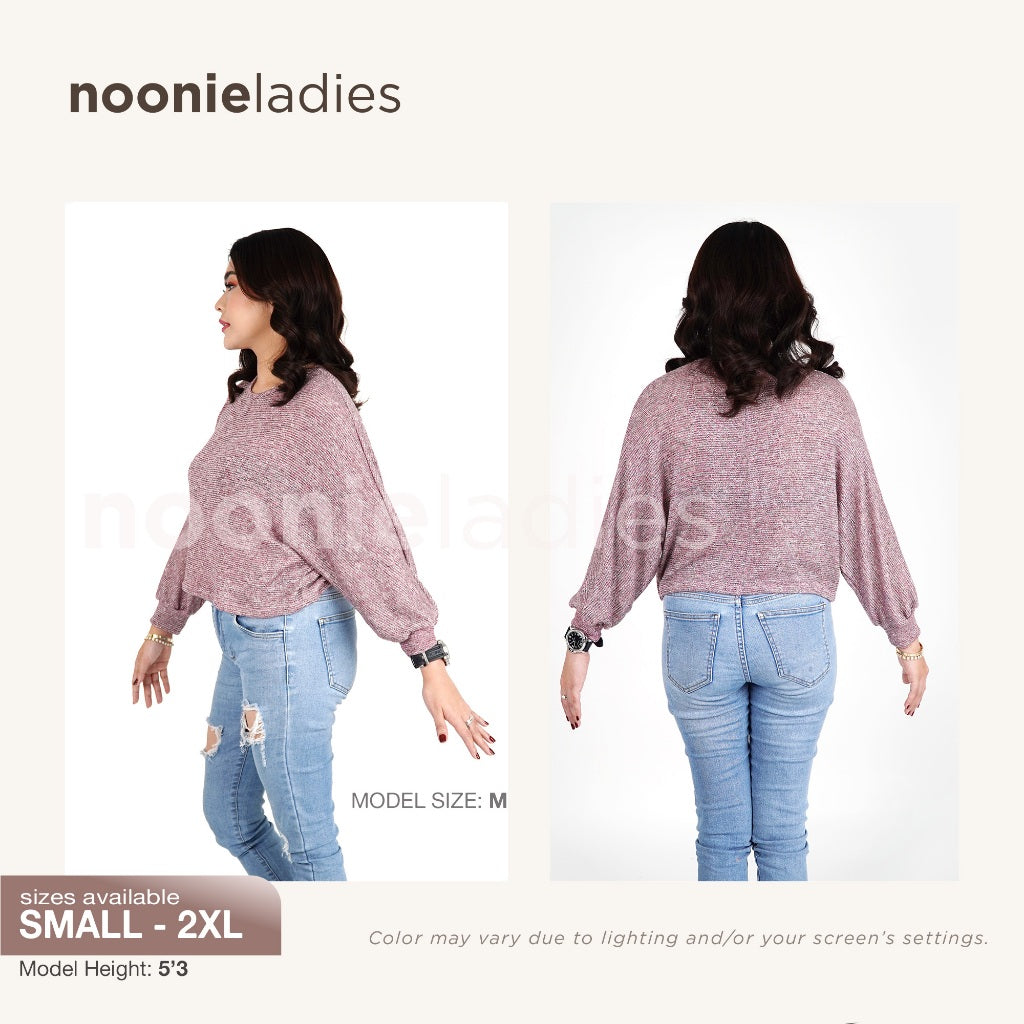 < Buy 1 Take 1 >Noonie Ladies - Dolman Pullover Loose Sweater (S-3XL)- Cropped Boxy jacket