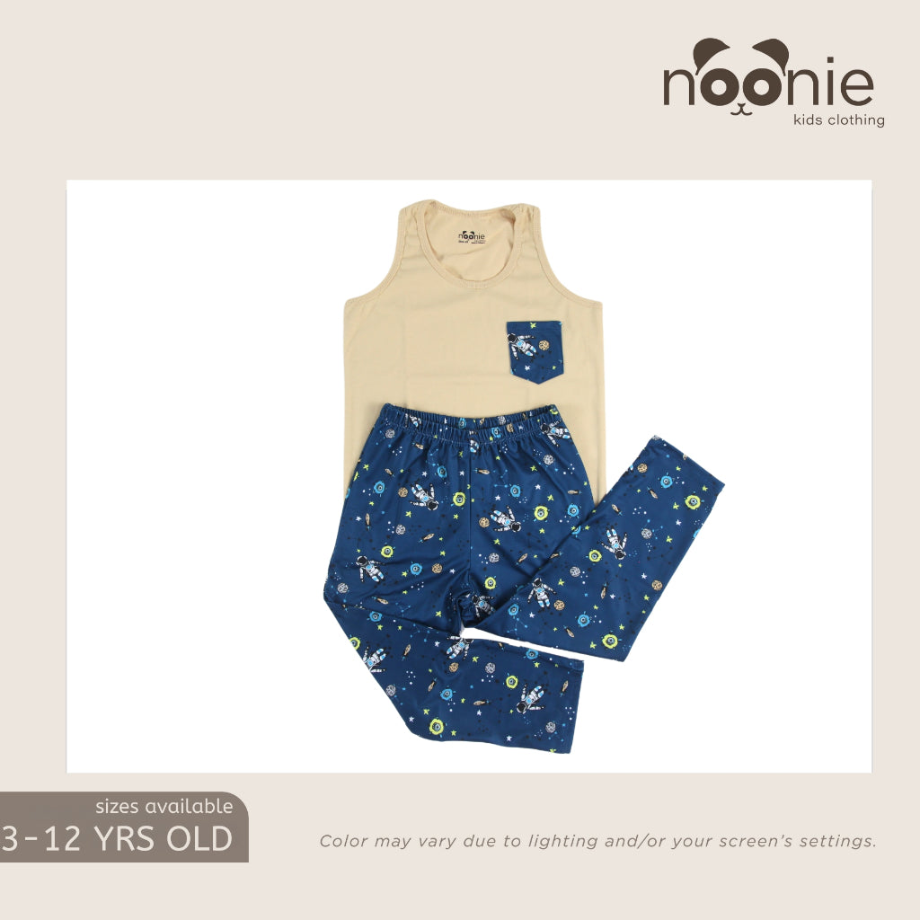 Noonie- Boys Terno (3-12Y) - Cotton Sando & Pajama Set Sleepwear