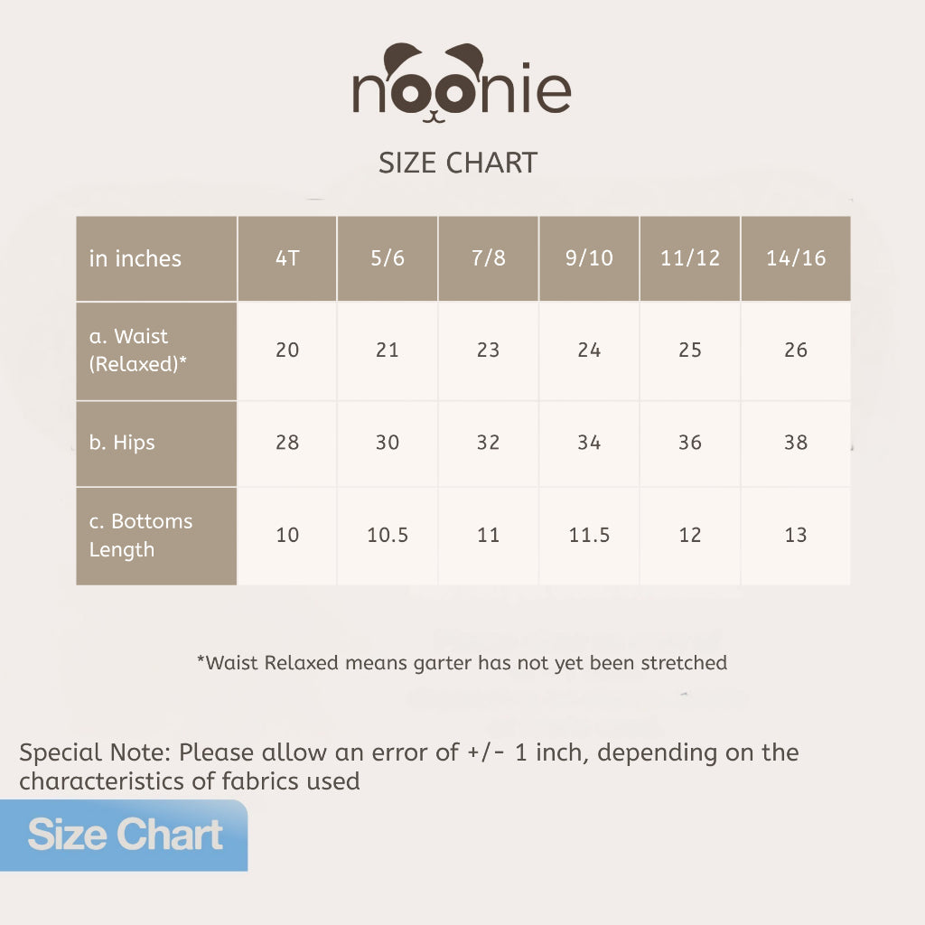 { RANDOM 1pc/3pcs} Noonie - Girls Shorts (4-16 YO)