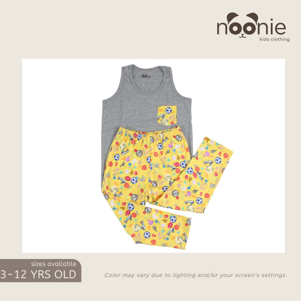 Noonie- Boys Terno (3-12Y) - Cotton Sando & Pajama Set Sleepwear