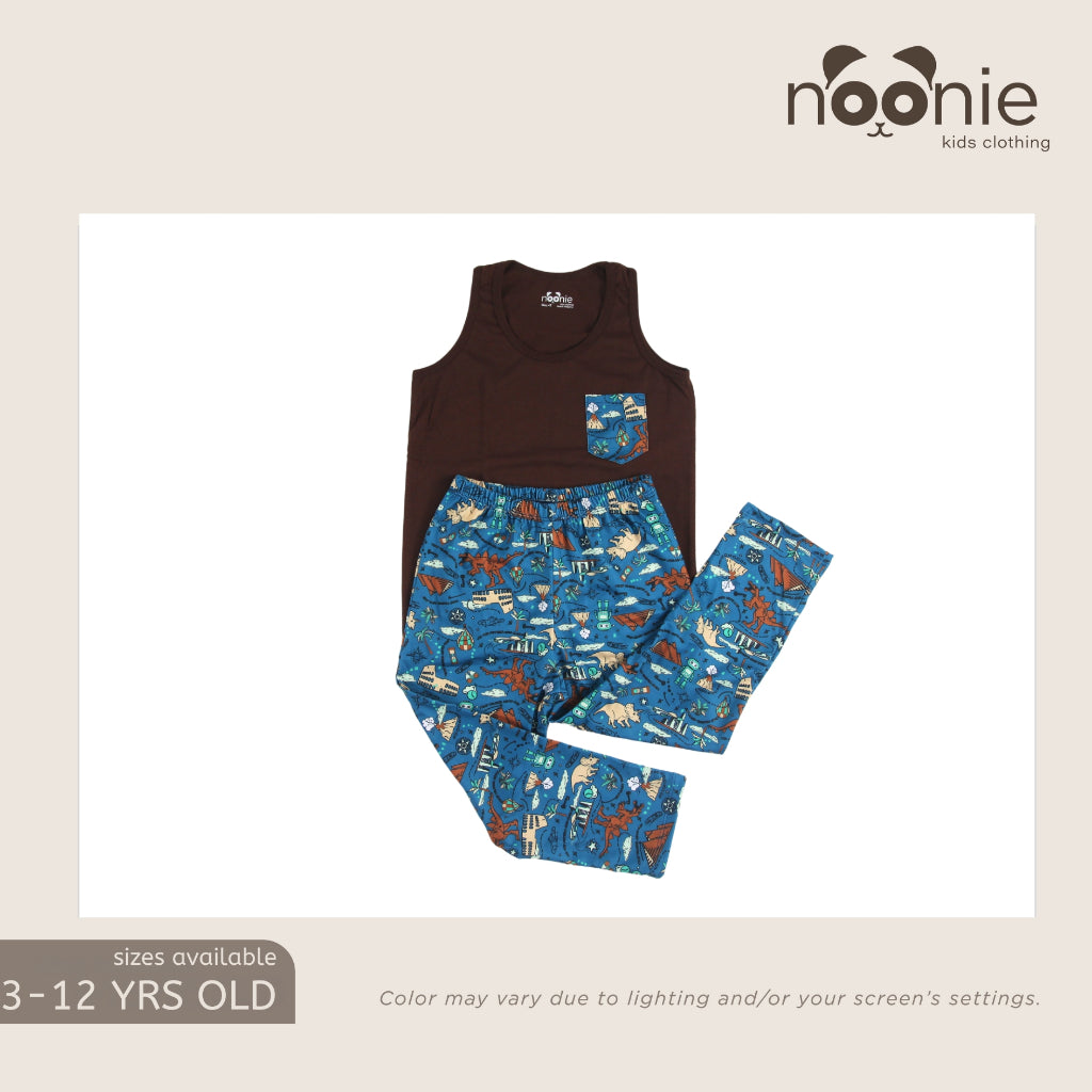 Noonie- Boys Terno (3-12Y) - Cotton Sando & Pajama Set Sleepwear