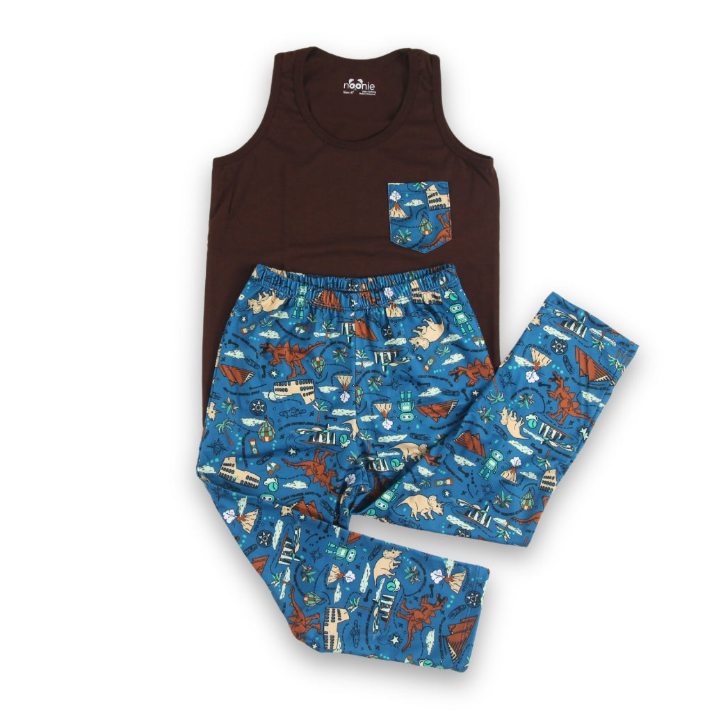 Noonie- Boys Terno (3-12Y) - Cotton Sando & Pajama Set Sleepwear